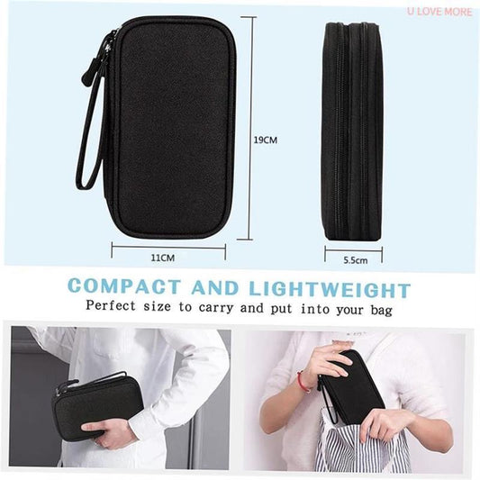 OCB TechNest - Dual-Layer Travel Cable Organizer Bag