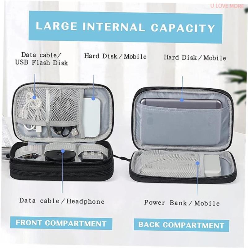 OCB TechNest - Dual-Layer Travel Cable Organizer Bag