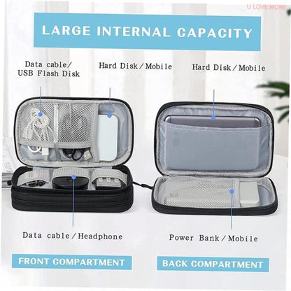 OCB TechNest - Dual-Layer Travel Cable Organizer Bag