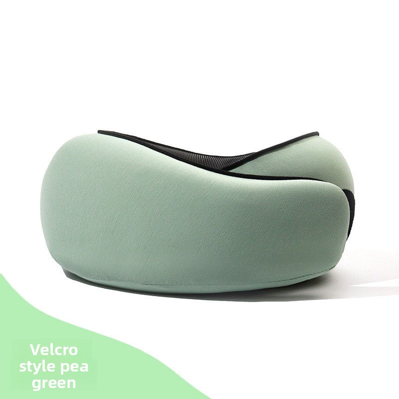 OCB DreamRest - Memory Foam Travel Neck Pillow with Hook-and-Loop