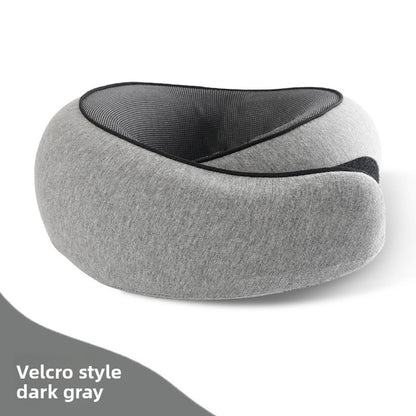 OCB DreamRest - Memory Foam Travel Neck Pillow with Hook-and-Loop