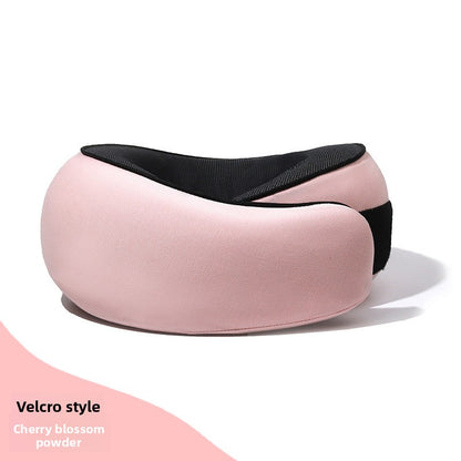 OCB DreamRest - Memory Foam Travel Neck Pillow with Hook-and-Loop